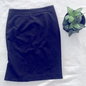 Victor Alfaro Black Pencil Skirt with Mermaid Tail Hem sz 2